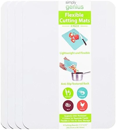 Plastic Cutting Boards For Kitchen - Color Coded Chopping Board Set - Flexible Cutting Mats For Meat & Vegetables - Dishwasher Safe, Non-Slip, BPA Free (8-Pack Multicolor, Mixed Size) 7 Plastic Cutting Boards For Kitchen - Color Coded Chopping Board Set - Flexible Cutting Mats For Meat & Vegetables - Dishwasher Safe, Non-Slip, BPA Free (8-Pack Multicolor, Mixed Size) - Image 7