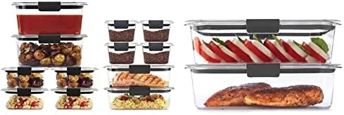 Rubbermaid Brilliance Storage Plastic Lids, Leak Proof Food Container, Clear, 24-Piece & Leak-Proof Brilliance Food Storage Set | 9.6 Cup Plastic Containers, 2-Pack, Clear 7 Rubbermaid Brilliance Storage Plastic Lids, Leak Proof Food Container, Clear, 24-Piece & Leak-Proof Brilliance Food Storage Set | 9.6 Cup Plastic Containers, 2-Pack, Clear - Image 7