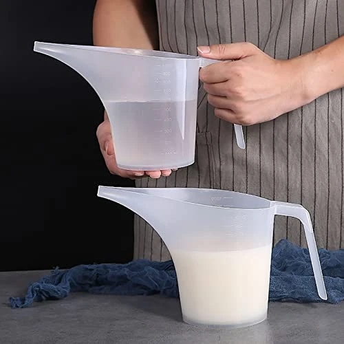 12 Pack Measuring Funnel Pitcher, 33OZ Easy Pour Measuring Cup With Long Spout For Soap Cakes Making, Filling Muffin Pans, Bakeware Molds, Oils, Fluids (1000ml) 3 12 Pack Measuring Funnel Pitcher, 33OZ Easy Pour Measuring Cup With Long Spout For Soap Cakes Making, Filling Muffin Pans, Bakeware Molds, Oils, Fluids (1000ml) - Image 3