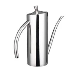 Olive Oil Dispenser SUS304 Stainless Steel Cooking Kitchen No Drip Oil Can Vinegar Container, 24oz/700ml