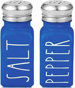 Farmhouse Salt And Pepper Shakers Set By Brighter Barns - Cute Modern Farmhouse Kitchen Decor For Home Restaurants Wedding - Gorgeous Vintage Glass Black White Shaker Sets With Stainless Steel Lids -Peugeot Shop 41Uu9Gz7hPL. AC