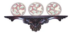 Hickory Manor House Scroll Shell Plate Holder, Napoleon