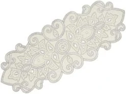 Otton Craft Scarlett Leaves Handmade Beaded Table Runner - Halloween Harvest Autumn Fall Thanksgiving Holiday Christmas Xmas Celebration Festive Party Tabletop Décor Tablerunner - 13x36 Red & Gold -Peugeot Shop 41V H4 VIDL. AC