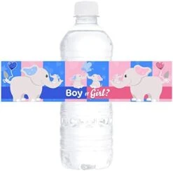 Uper Cute, Waterproof, Boy Or Girl? Water Bottle Label 24 PK. Fun, Elephant Party Favor Design. Durable, Pink And Blue Favors For Baby Shower, Sprinkles Or Gender Reveal. Guests Love Our Drink Labels 16 Uper Cute, Waterproof, Boy Or Girl? Water Bottle Label 24 PK. Fun, Elephant Party Favor Design. Durable, Pink And Blue Favors For Baby Shower, Sprinkles Or Gender Reveal. Guests Love Our Drink Labels -Peugeot Shop 41V00oD5IJL. AC