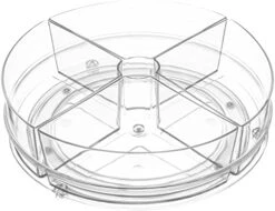 Round Plastic Lazy Susan Turntable Food Storage Container For Kitchen (9" Round, 1 Pack) -Peugeot Shop 41V0IAHpD5L. AC