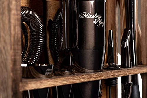 Bartender Kit: 11-Piece Bar Tool Set With Rustic Wood Stand | Perfect Home Bartending Kit And Cocktail Shaker Set For A True Drink Mixing Experience | Fun Housewarming Gift Idea (Gun-Metal) 6 Bartender Kit: 11-Piece Bar Tool Set With Rustic Wood Stand | Perfect Home Bartending Kit And Cocktail Shaker Set For A True Drink Mixing Experience | Fun Housewarming Gift Idea (Gun-Metal) - Image 6