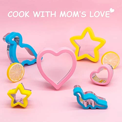 Sandwich Cutters Set 24 For Kids, Holiday Heart Shaped Cookie Cutters Vegetable Fruit Cutter Shape For Boys & Girls With Micky Mouse, Dinosaur, Star, Gingerbread Man Shapes-Food Grade Stainless Steel 4 Sandwich Cutters Set 24 For Kids, Holiday Heart Shaped Cookie Cutters Vegetable Fruit Cutter Shape For Boys & Girls With Micky Mouse, Dinosaur, Star, Gingerbread Man Shapes-Food Grade Stainless Steel - Image 4