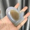 DOFRYG Specimen Healed Natural Agate Geode Hand Carved Christmas Hat Stocking Healing Stones For Decoration Gift As A Gift (Color : 02, Size : Random)