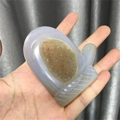 DOFRYG Specimen Healed Natural Agate Geode Hand Carved Christmas Hat Stocking Healing Stones For Decoration Gift As A Gift (Color : 02, Size : Random) -Peugeot Shop 41VOC2kT4VL. AC 1