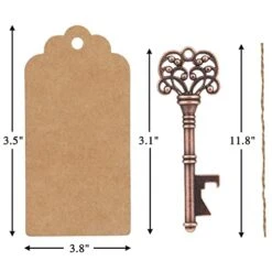 Key Open Wedding Favor Bottle Opener Keys Wedding Gift Set With Escort Tag Cards, Paper Roses, And Ropes - Vintage Key Bottle Opener Wedding Favor - Bottle Opener (50 Pack) 9 Key Open Wedding Favor Bottle Opener Keys Wedding Gift Set With Escort Tag Cards, Paper Roses, And Ropes - Vintage Key Bottle Opener Wedding Favor - Bottle Opener (50 Pack) -Peugeot Shop 41VP5yxO1lL