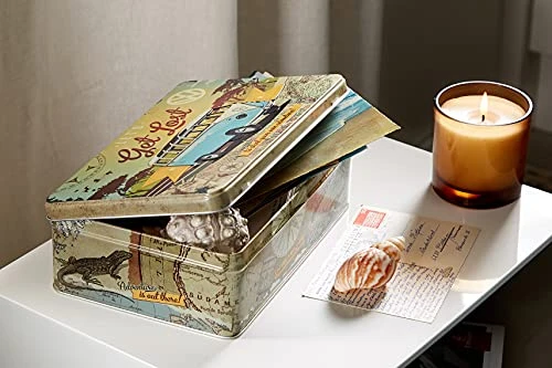 Nostalgic Art Retro Storage Tin Box Flat, 84.5 Oz, VW Bulli – Let's Get Lost – Volkswagen Bus Gift Idea, Metal Can With Lid, Decorative Vintage Design 6 Nostalgic Art Retro Storage Tin Box Flat, 84.5 Oz, VW Bulli – Let's Get Lost – Volkswagen Bus Gift Idea, Metal Can With Lid, Decorative Vintage Design - Image 6