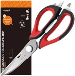 Kitchen Shears, Zhang Xiaoquan Heavy Duty Multipurpose Kitchen Scissors, Come Apart Sharp Serrated Japanese Stainless Steel Meat Cooking Food Scissor, Dishwasher Safe, Black -Peugeot Shop 41VW om0o8L. AC