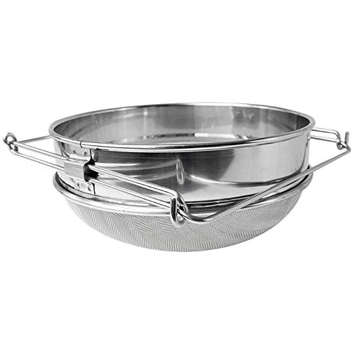 BEEXTM Stainless Steel Strainer Filter Double Sieve With Extendable Arms Honey Strainer Filter Honey Extractor Tools Multi-Purpose Filter 1 BEEXTM Stainless Steel Strainer Filter Double Sieve With Extendable Arms Honey Strainer Filter Honey Extractor Tools Multi-Purpose Filter