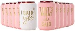 I Said Yes And That's What She Said Bachelorette Party Can Coolers, Set Of 12 Beer Can Coolies, Perfect Bachelorette Party Decorations And Bridesmaid Gifts (Black) 14 I Said Yes And That's What She Said Bachelorette Party Can Coolers, Set Of 12 Beer Can Coolies, Perfect Bachelorette Party Decorations And Bridesmaid Gifts (Black) -Peugeot Shop 41VbYGjI96L. AC
