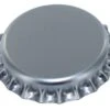 144 Oxygen Absorbing Beer Bottle Caps, 26mm US Standard Size Pry Off Silver Crown Caps For Homebrew, PVC Free Caps For Beer Bottles