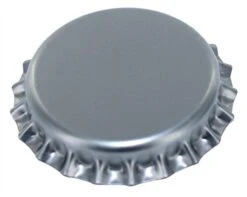 144 Oxygen Absorbing Beer Bottle Caps, 26mm US Standard Size Pry Off Silver Crown Caps For Homebrew, PVC Free Caps For Beer Bottles