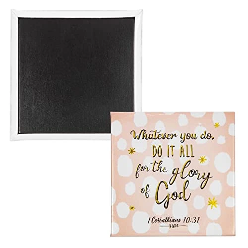 8 Pack Inspirational Bible Verse Magnets For Fridge, Christian Office Decor, Scripture Gifts (2.5 In) 4 8 Pack Inspirational Bible Verse Magnets For Fridge, Christian Office Decor, Scripture Gifts (2.5 In) - Image 4