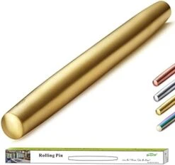Rainbow Rolling Pin, 16.7 Inches Stainless Steel Colorful Matte Finish With Rainbow Titanium Plating Rolling Pin For Baking Pizza Dough, Pie, Cookie, Gift Ideas For Bakers. -Peugeot Shop 41VfKJGOt9S. AC