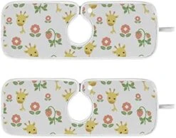 Kcldeci 2 Pack Faucet Mat Splash Guard For Kitchen Sink,Cute Giraffe Pattern 30x5 Inch Faucet Handle Drip Catcher Tray Absorbent Mat Fast Dry Mat For Kitchen, Bathroom 18 Kcldeci 2 Pack Faucet Mat Splash Guard For Kitchen Sink,Cute Giraffe Pattern 30x5 Inch Faucet Handle Drip Catcher Tray Absorbent Mat Fast Dry Mat For Kitchen, Bathroom -Peugeot Shop 41VlUpNrtXL. AC 1