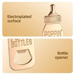 12pcs Bottle Opener Baby Shower Favor For Guest,Rose Gold Feeding Bottle Opener Wedding Favors Baby Shower Giveaways Gift To Guest, Party Favors Gift & Party Decorations Supplies (Blue, 12) -Peugeot Shop 41VlvT24MHL