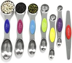 Magnetic Measuring Spoons Set Stainless Steel With Leveler,Multicolors Measuring Cups And Spoon Set Kitchen Gadgets Apartment Essentials Fits In Spice Jars,Stackable Metal Tablespoon Spoon For Baking -Peugeot Shop 41Vn6P7jSaL. AC