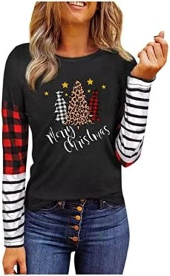 Crewneck Sweatshirts For Women Cute Loose Tops Christmas Print Long Sleeve Sweatshirts Crew Neck Pullover Top Fall 12 Crewneck Sweatshirts For Women Cute Loose Tops Christmas Print Long Sleeve Sweatshirts Crew Neck Pullover Top Fall -Peugeot Shop 41VoPc8mkFL. AC