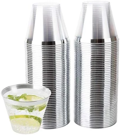 9 Oz Disposable Plastic Party Cups,Old Fashioned Designed Tumblers, 100 Count, Crystal Clear 12 9 Oz Disposable Plastic Party Cups,Old Fashioned Designed Tumblers, 100 Count, Crystal Clear - Image 12