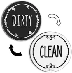 Circle Black & White Silicone Dishwasher Magnet Clean Dirty Sign, Double Sided Dirty Clean Dishwasher Magnet Indicator, Strong Non-Scratching Magnet, Kitchen Safe, Waterproof, And Decorative Design -Peugeot Shop 41Vqd8jsH3L. AC