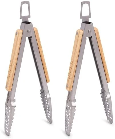 16" BBQ Grill Tongs – Kitchen & Extra Long Grilling Tongs, Stainless Steel With Durable Oak Handles, Metal Tongs For Cooking, Barbecue Tongs, Ergonomic Design 9 16" BBQ Grill Tongs – Kitchen & Extra Long Grilling Tongs, Stainless Steel With Durable Oak Handles, Metal Tongs For Cooking, Barbecue Tongs, Ergonomic Design - Image 9