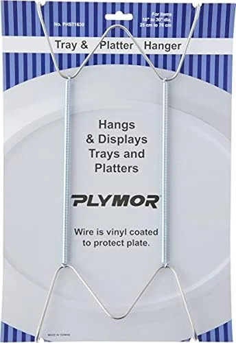 Gold Finish Wall Mountable Tray And Platter Hanger, 14.25" H X 6.5" W X 0.875" D (For Trays Or Platters 16" - 30") 10 Gold Finish Wall Mountable Tray And Platter Hanger, 14.25" H X 6.5" W X 0.875" D (For Trays Or Platters 16" - 30") - Image 10