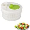 Salad Spinner Lettuce Spinner For Home Kitchen Washing And Draining Basket Large Capacity Essential Kitchen Gadgets For The Home (Green, 3L)
