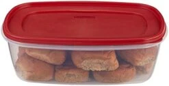 Rubbermaid Easy Find Lids Food Storage Container, 2.5 Gallon, Racer Red -Peugeot Shop 41WDBBvdSVL. AC