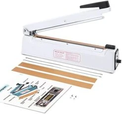 Impulse Sealer 8 Inch, Manual Heat Sealer Machine For Plastic Bags, Shrink Wrap Bag Sealers Heavy Duty Sealing Machine With Repair Kit (Blue) -Peugeot Shop 41WMx7Gz9QL. AC