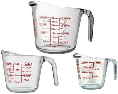 Measuring Cup Set (3-piece, Mixed Sizes, Clear) 7 Measuring Cup Set (3-piece, Mixed Sizes, Clear) - Image 7
