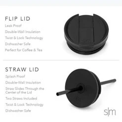 Classic Insulated Tumbler With Straw And Flip Lid - Stainless Steel Water Bottle Iced Coffee Travel Mug Cup 28oz (830ml) Ombre: Havana -Peugeot Shop 41WPmN7TRCL 3