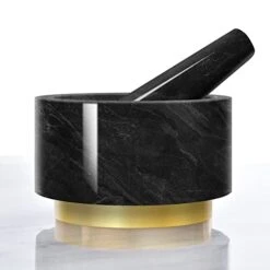 Mortar And Pestle Set, 8 Inch 4 Cups Unpolished Granite Grinder Bowl, Large Molcajete Mexicano Bowl Grinder Stone Handmade For Crushing/Grinding-Guacamole,Spices,Salsa And Pesto (Gray) 13 Mortar And Pestle Set, 8 Inch 4 Cups Unpolished Granite Grinder Bowl, Large Molcajete Mexicano Bowl Grinder Stone Handmade For Crushing/Grinding-Guacamole,Spices,Salsa And Pesto (Gray) -Peugeot Shop 41WSNPN53lL