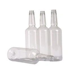 Dozen Long Neck Quart (32 Fl Oz, 946 Ml) Plastic Bottles With Screw On Lids -Peugeot Shop 41WTqevL2nL