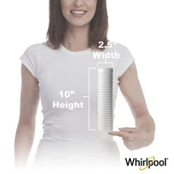 Whirlpool Whole Home Standard Capacity Sediment Filters WHKF-GD05, 2 Pack, 5 Micron, 6-Month Filter Life, Reduces Sediment, Sand, Soil, Silt & Rust, For Standard Filter Housings -Peugeot Shop 41WYOaOn7yL
