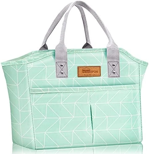 HOMESPON Fashionable Tote Reusable Insulated Lunch Bag Cooler Box With Pockets For Woman Man Work Shopping Or Travel (pineapple) 14 HOMESPON Fashionable Tote Reusable Insulated Lunch Bag Cooler Box With Pockets For Woman Man Work Shopping Or Travel (pineapple) - Image 14