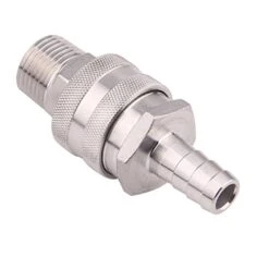 DERNORD Stainless Steel Quick Disconnect Set - Beer Brewing Connector Kit (Barb Female/MPT Male(Pack Of 2)) -Peugeot Shop 41WgkYZlSeL