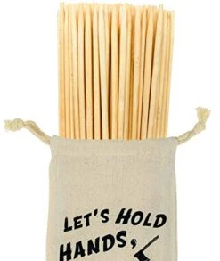 Kumbaya Marshmallow Roasting Sticks Premium Bamboo Extra Long 36 Inches 5MM Thick Heavy Duty Wooden Skewers Perfect For Smores Hot Dogs Kebab Campfire Fire Pit Camping Cooking 110 Pieces Safe