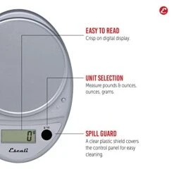 Primo Digital Food Scale Multi-Functional Kitchen Scale And Baking Scale For Precise Weight Measuring And Portion Control, 8.5 X 6 X 1.5 Inches, Chrome 17 Primo Digital Food Scale Multi-Functional Kitchen Scale And Baking Scale For Precise Weight Measuring And Portion Control, 8.5 X 6 X 1.5 Inches, Chrome -Peugeot Shop 41Wv06wUlhL