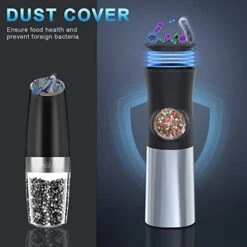2 Pack Electric Salt And Pepper Grinder Set With USB Rechargeable - No Battery Needed, Ansbell Automatic Salt And Pepper Grinder, Gravity Pepper Mill Grinder Refillable, Adjustable Coarseness 11 2 Pack Electric Salt And Pepper Grinder Set With USB Rechargeable - No Battery Needed, Ansbell Automatic Salt And Pepper Grinder, Gravity Pepper Mill Grinder Refillable, Adjustable Coarseness -Peugeot Shop 41XD572zZPL