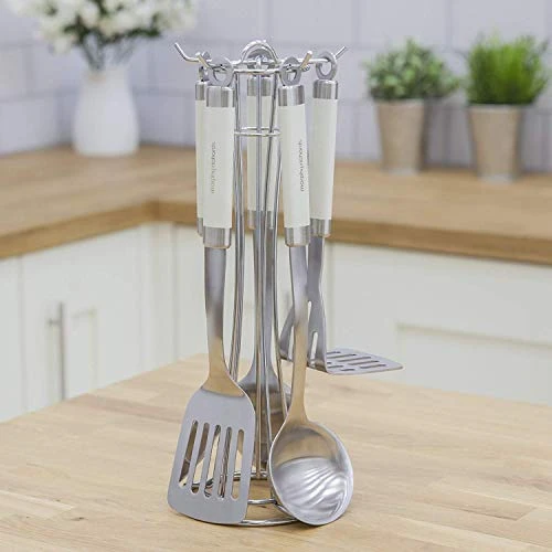 Morphy Richards Accents Tool Set, Stainless Steel, Ivory Cream, 5 Piece 4 Morphy Richards Accents Tool Set, Stainless Steel, Ivory Cream, 5 Piece - Image 4