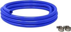 LUCKEG Gas Line Assembly Including Blue Beer Gas Line ID 5/16",OD 9/16" Length 10ft, CO2 Hose Clamps For Kegerator Draft Beer Brew,Cornelius Keg Homebrewing And Wine Making