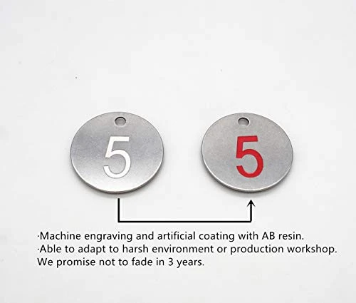 304 Stainless Steel Engraved Oval Table Black Numbers (1-20) Pubs Restaurants Clubs - 1 To 20 4 304 Stainless Steel Engraved Oval Table Black Numbers (1-20) Pubs Restaurants Clubs - 1 To 20 - Image 4