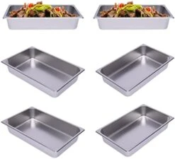 4 Pcs Hotel Pan Steam Table Pans With Lid, 4" Deep Full Size Stainless Steel Food Pan With Cover, Buffet Servers Pans Food Warmer Catering Pan Hot Steam Tray Water Pan For Restaurant Commercial 23 4 Pcs Hotel Pan Steam Table Pans With Lid, 4" Deep Full Size Stainless Steel Food Pan With Cover, Buffet Servers Pans Food Warmer Catering Pan Hot Steam Tray Water Pan For Restaurant Commercial -Peugeot Shop 41Xhf7T0DFL. AC