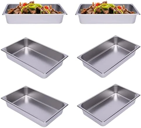 4 Pcs Hotel Pan Steam Table Pans With Lid, 4" Deep Full Size Stainless Steel Food Pan With Cover, Buffet Servers Pans Food Warmer Catering Pan Hot Steam Tray Water Pan For Restaurant Commercial 12 4 Pcs Hotel Pan Steam Table Pans With Lid, 4" Deep Full Size Stainless Steel Food Pan With Cover, Buffet Servers Pans Food Warmer Catering Pan Hot Steam Tray Water Pan For Restaurant Commercial - Image 12