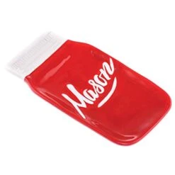 Red Ceramic Mason Jar Spoon Rest - Dining Table Serving Or Stove Top Cooking Utensil Holder - Retro, Rustic, Vintage Farmhouse Kitchen Decor - Dishwasher & Microwave Safe