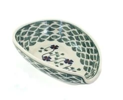 Ish Pottery Sage Floral Small Spoon Rest